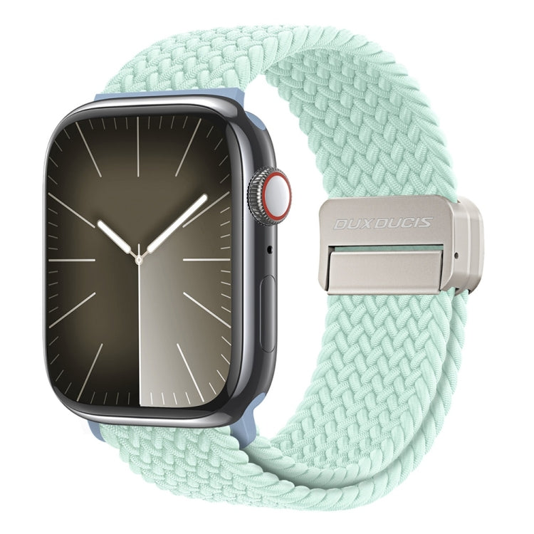 For Apple Watch Series 6 40mm DUX DUCIS Mixture Pro Series Magnetic Buckle Nylon Braid Watch Band(Light Mint) - Watch Bands by DUX DUCIS | Online Shopping UK | buy2fix