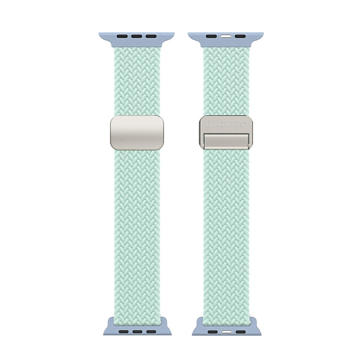 For Apple Watch Series 2 42mm DUX DUCIS Mixture Pro Series Magnetic Buckle Nylon Braid Watch Band(Light Mint) - Watch Bands by DUX DUCIS | Online Shopping UK | buy2fix