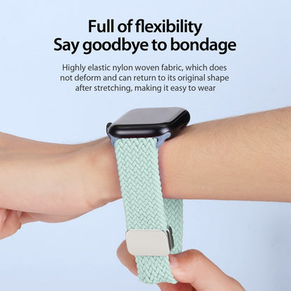 For Apple Watch Series 2 42mm DUX DUCIS Mixture Pro Series Magnetic Buckle Nylon Braid Watch Band(Light Mint) - Watch Bands by DUX DUCIS | Online Shopping UK | buy2fix