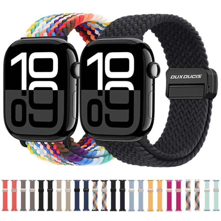 For Apple Watch Series 5 44mm DUX DUCIS Mixture Pro Series Magnetic Buckle Nylon Braid Watch Band(Light Mint) - Watch Bands by DUX DUCIS | Online Shopping UK | buy2fix