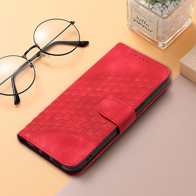 For Xiaomi Redmi K70E YX0060 Elephant Head Embossed Phone Leather Case with Lanyard(Red) - K70E Cases by buy2fix | Online Shopping UK | buy2fix