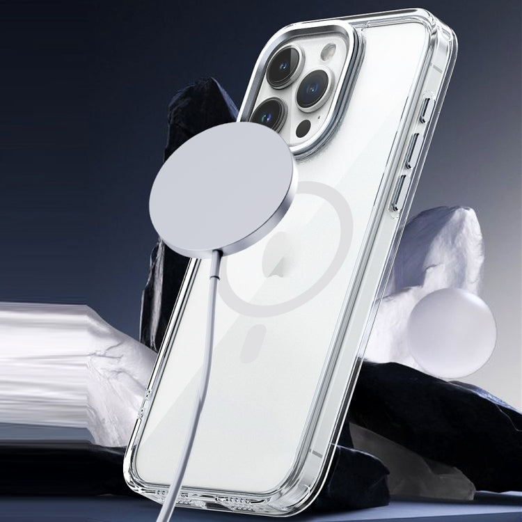 For iPhone 15 Pro MagSafe Magnetic Clear Phone Case(Transparent) - iPhone 15 Pro Cases by buy2fix | Online Shopping UK | buy2fix