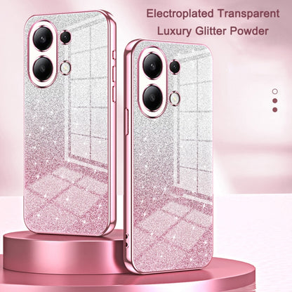 For Xiaomi Redmi Note 10 Pro 5G/Poco X3 GT Gradient Glitter Powder Electroplated Phone Case(Pink) - Xiaomi Cases by buy2fix | Online Shopping UK | buy2fix