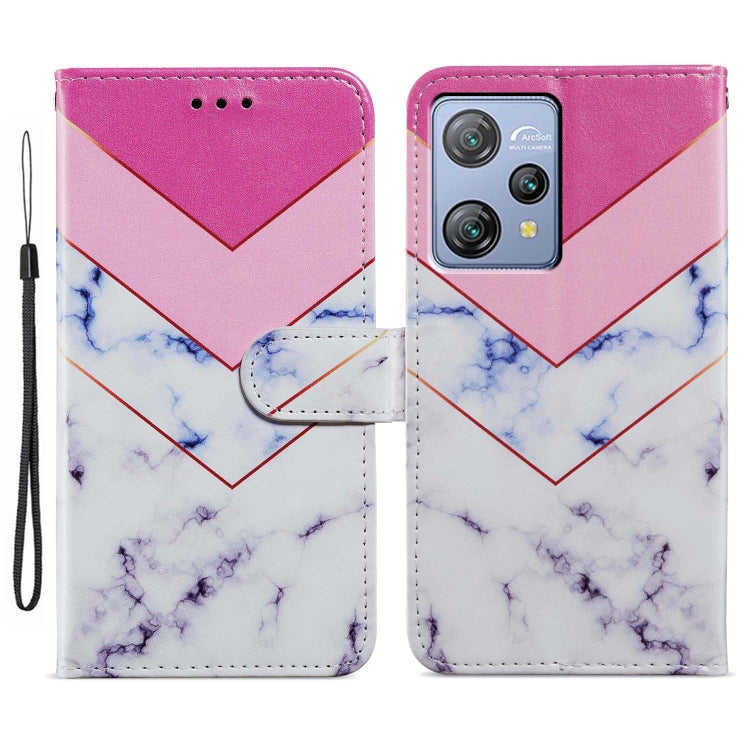 For Blackview A53 Pro Painted Pattern Horizontal Flip Leather Phone Case(Smoke Marble) - More Brand by buy2fix | Online Shopping UK | buy2fix