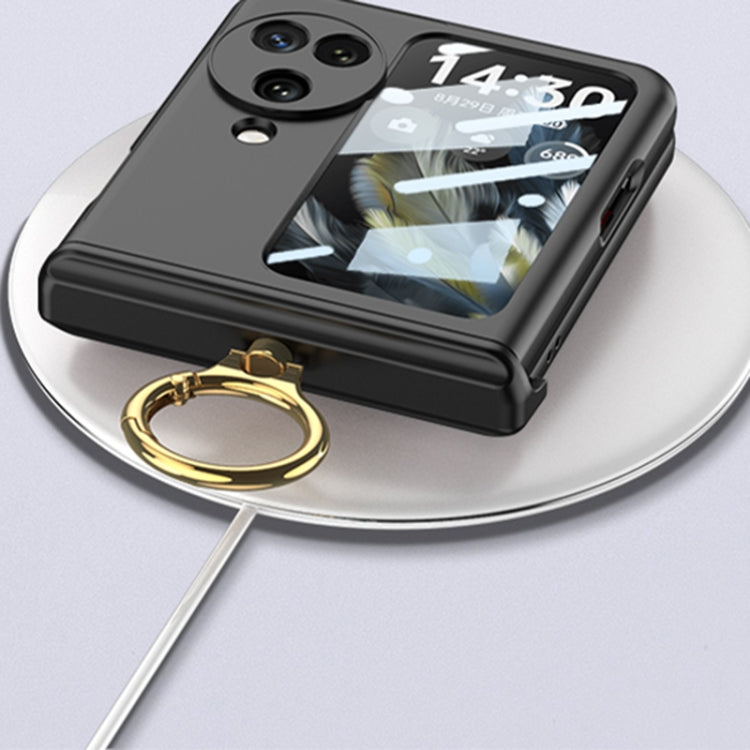 For OPPO Find N3 Flip GKK Integrated Magnetic Hinged Flip Case with Ring Holder(Pink) - Find N3 Flip Cases by GKK | Online Shopping UK | buy2fix
