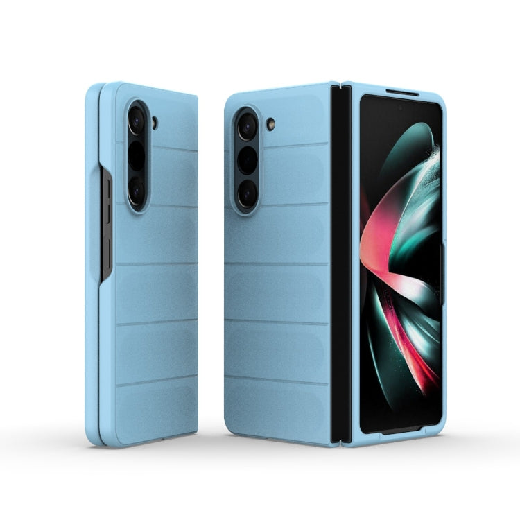 For Samsung Galaxy Z Fold5 5G Magic Shield Fold PC Shockproof Phone Case(Light Blue) - Galaxy Z Fold5 Cases by buy2fix | Online Shopping UK | buy2fix