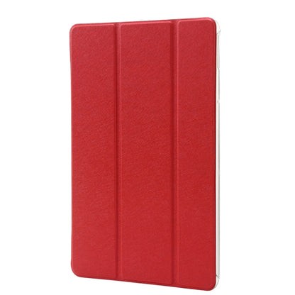 For Huawei MatePad Pro 11 2024 Silk Texture 3-Fold Leather Tablet Case(Red) - Huawei by buy2fix | Online Shopping UK | buy2fix