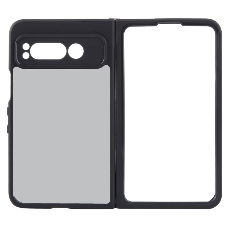 For Google Pixel Fold Matte Black TPU + PC Phone Case - Google Cases by buy2fix | Online Shopping UK | buy2fix