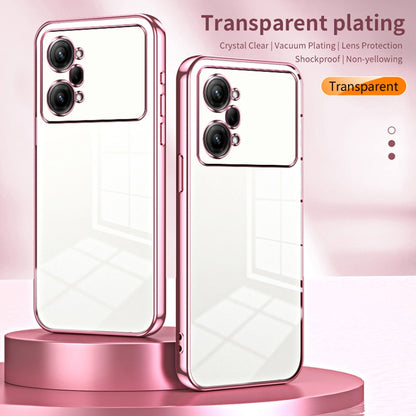 For OPPO K10 Pro Transparent Plating Fine Hole Phone Case(Transparent) - OPPO Cases by buy2fix | Online Shopping UK | buy2fix