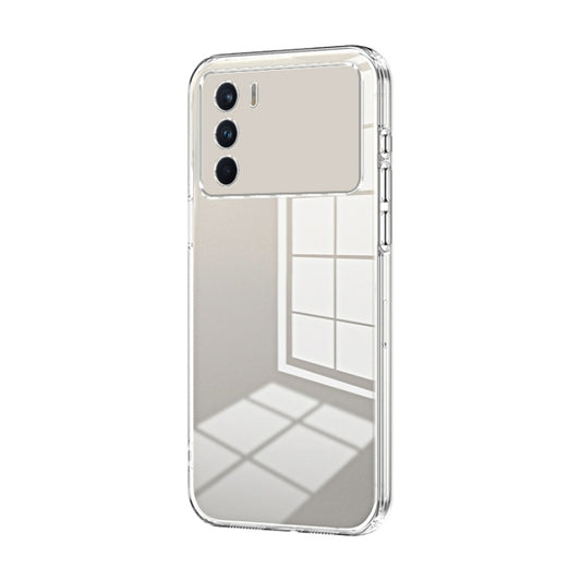 For OPPO K9 Pro Transparent Plating Fine Hole Phone Case(Transparent) - OPPO Cases by buy2fix | Online Shopping UK | buy2fix
