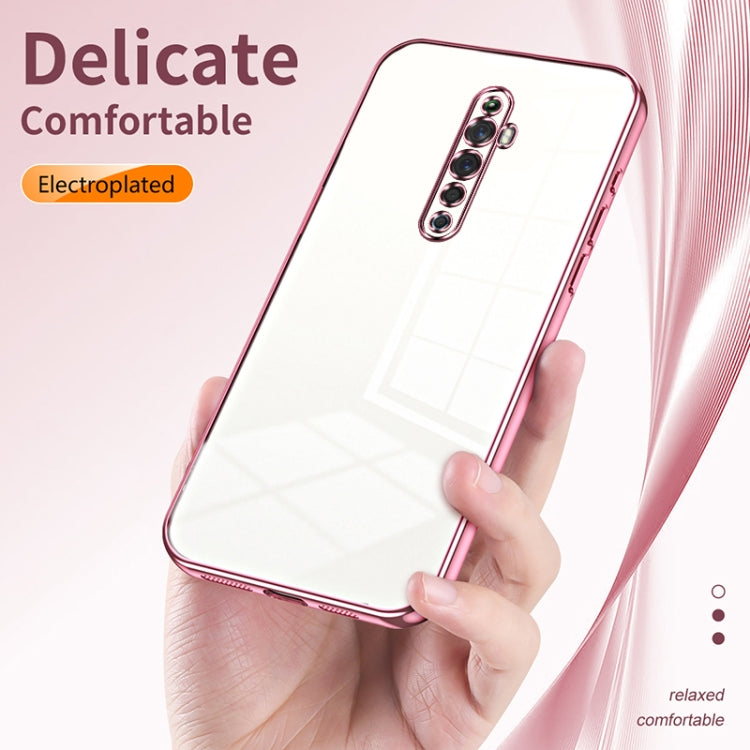 For OPPO Reno2 Z / Reno2 F Transparent Plating Fine Hole Phone Case(Transparent) - OPPO Cases by buy2fix | Online Shopping UK | buy2fix