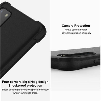 For Xiaomi Redmi Note 13 4G Global imak Shockproof Airbag TPU Phone Case(Matte Black) - Note 13 Cases by imak | Online Shopping UK | buy2fix