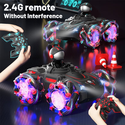 Q169 2.4G Magic Color Projection Stunt Remote Control Car(Black Red) - RC Cars by buy2fix | Online Shopping UK | buy2fix