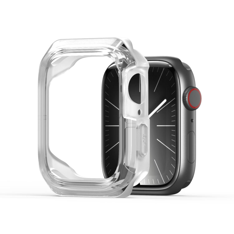 For Apple Watch 4 / 5 / 6 / SE 44mm DUX DUCIS Tamo Series Hollow PC + TPU Watch Protective Case(Transparent White) - Watch Cases by DUX DUCIS | Online Shopping UK | buy2fix