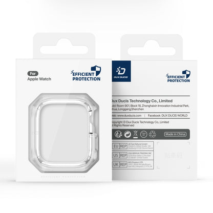 For Apple Watch 4 / 5 / 6 / SE 40mm DUX DUCIS Tamo Series Hollow PC + TPU Watch Protective Case(Transparent White) - Watch Cases by DUX DUCIS | Online Shopping UK | buy2fix