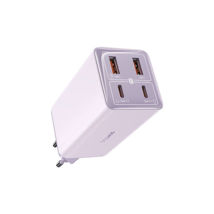 Baseus GaN6 Pro 100W 2 x USB-C / Type-C + 2 x USB Fast Charger, EU Plug(Purple) - USB Charger by Baseus | Online Shopping UK | buy2fix