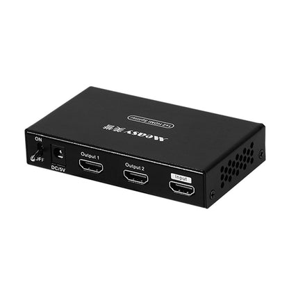 Measy SPH102 1 to 2 HDMI 1080P Simultaneous Display Splitter(UK Plug) - Splitter by Measy | Online Shopping UK | buy2fix