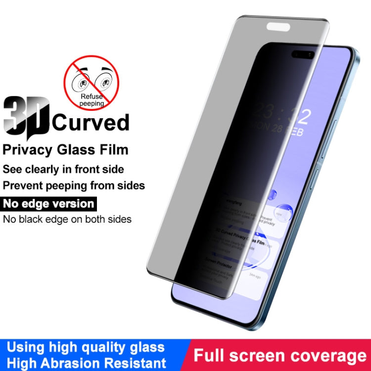 For Xiaomi Civi 4 Pro 5G imak No Edge Version 3D Curved Privacy Full Screen Tempered Glass Film -  by imak | Online Shopping UK | buy2fix