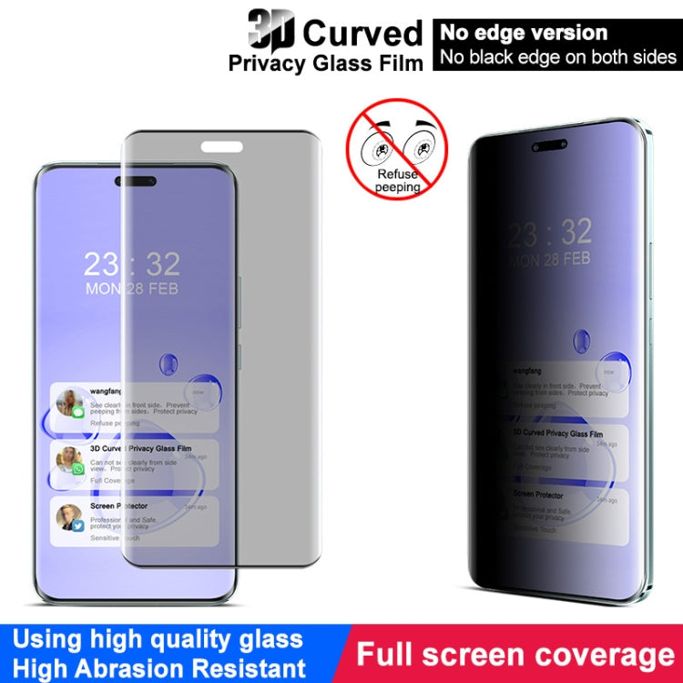 For Honor Magic6 RSR Porsche Design imak No Edge Version 3D Curved Privacy Full Screen Tempered Glass Film - Honor Tempered Glass by imak | Online Shopping UK | buy2fix