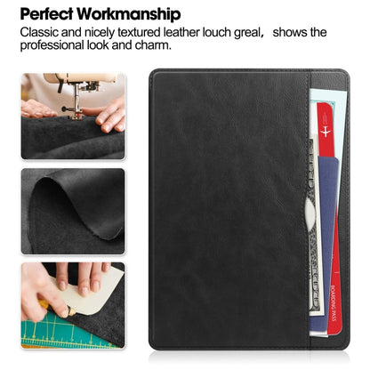 For Lenovo Tab M11/ Xiaoxin Pad 11 2024 Ultimate Pure Color Leather Smart Tablet Case(Black) - Lenovo by buy2fix | Online Shopping UK | buy2fix