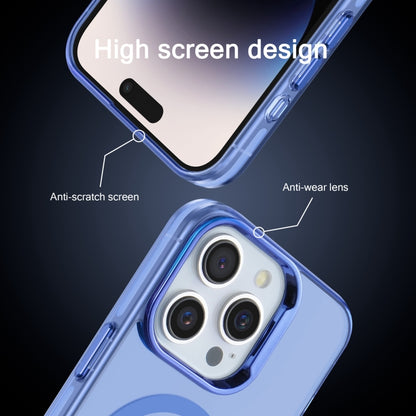 For iPhone 15 Pro Electroplated IMD Magsafe PC Hybrid TPU Phone Case(Blue) - iPhone 15 Pro Cases by buy2fix | Online Shopping UK | buy2fix