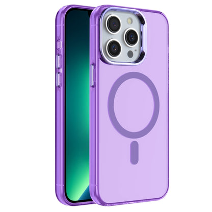 For iPhone 13 Pro Electroplated IMD Magsafe PC Hybrid TPU Phone Case(Purple) - iPhone 13 Pro Cases by buy2fix | Online Shopping UK | buy2fix