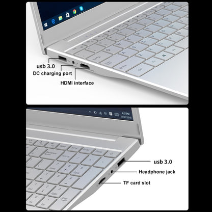 V8 15.6 inch Ultrathin Laptop, 12GB+256GB, Windows 10 Intel Jasper Lake N5095 Quad Core(Silver) - Others by buy2fix | Online Shopping UK | buy2fix