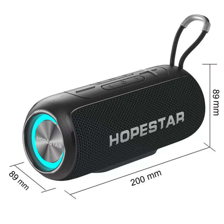 HOPESTAR P26 Outdoor Portable lPX6 Waterproof Dazzling Bluetooth Speaker(Black) - Waterproof Speaker by HOPESTAR | Online Shopping UK | buy2fix