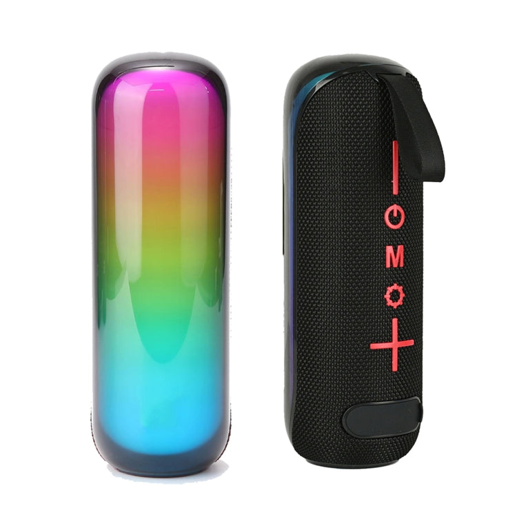 T&G TG-384 Mini Portable Bluetooth Speaker Support TF / U-disk / RGB Light(Black) - Desktop Speaker by T&G | Online Shopping UK | buy2fix