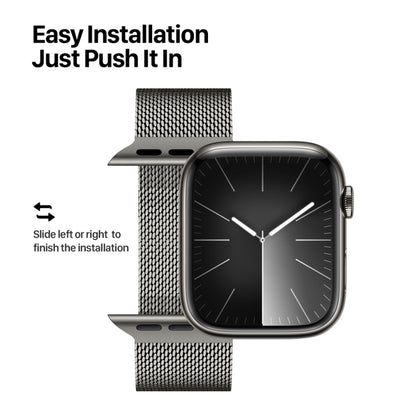 For Apple Watch SE 2023 40mm DUX DUCIS Milanese Pro Series Stainless Steel Watch Band(Graphite) - Watch Bands by DUX DUCIS | Online Shopping UK | buy2fix