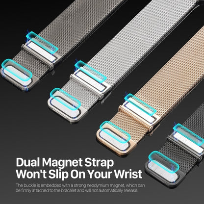 For Apple Watch Series 5 44mm DUX DUCIS Milanese Pro Series Stainless Steel Watch Band(Black) - Watch Bands by DUX DUCIS | Online Shopping UK | buy2fix