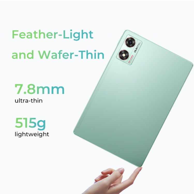 [HK Warehouse] OUKITEL OT8 Tablet PC 11 inch, 6GB+256GB, Android 13 Unisoc Tiger T606 Octa Core, Support Dual SIM 4G Network, EU Plug(Green) - Other by OUKITEL | Online Shopping UK | buy2fix