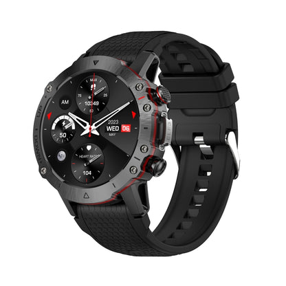 LEMFO ELF3 1.39 inch TFT Round Screen Outdoor Silicone Strap Smart Watch Supports Blood Oxygen Monitoring(Black) - Smart Watches by LEMFO | Online Shopping UK | buy2fix