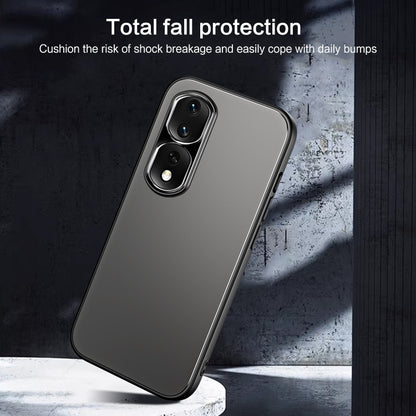 For Honor 80 Pro R-JUST RJ-61 Electroplating Frosted TPU + PC Phone Case(Grey) - Honor Cases by R-JUST | Online Shopping UK | buy2fix