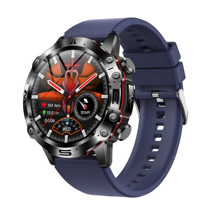 ET482 1.43 inch AMOLED Screen Sports Smart Watch Support Bluethooth Call /  ECG Function(Blue Silicone Band) - Smart Watches by buy2fix | Online Shopping UK | buy2fix