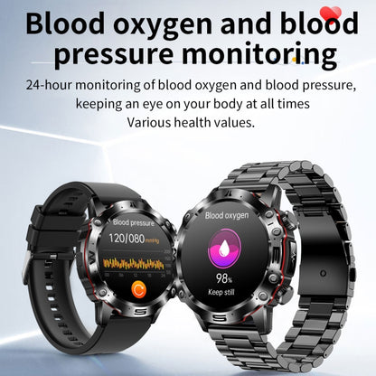 ET482 1.43 inch AMOLED Screen Sports Smart Watch Support Bluethooth Call /  ECG Function(Red Silicone Band) - Smart Watches by buy2fix | Online Shopping UK | buy2fix