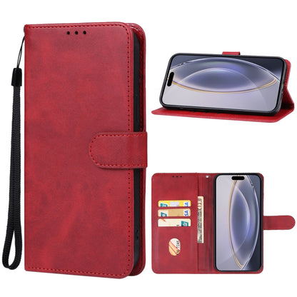 For iPhone 16 Pro Max Leather Phone Case(Red) - iPhone 16 Pro Max Cases by buy2fix | Online Shopping UK | buy2fix