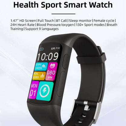Spovan H7 BT5.3 IP67 1.47 inch Smart Sport Watch, Support Bluetooth Call / Sleep / Blood Oxygen / Heart Rate / Blood Pressure Health Monitor(Orange) - Smart Watches by SPOVAN | Online Shopping UK | buy2fix
