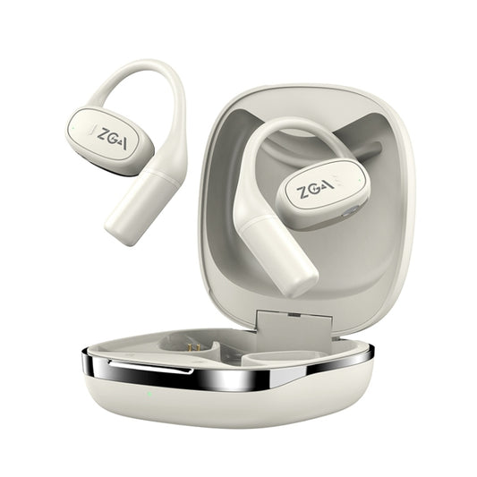 ZGA GS15 Ear-mounted Wireless Bluetooth Earphone(Beige) - Bluetooth Earphone by ZGA | Online Shopping UK | buy2fix