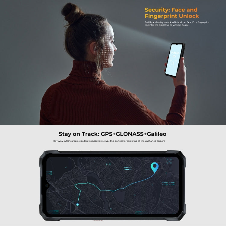 HOTWAV W11 Rugged Phone, 6GB+256GB, Night Vision, 20800mAh, 6.6 inch Android 13 MT8788 Octa Core, Network: 4G, OTG(Cosmic Black) - Other by HOTWAV | Online Shopping UK | buy2fix