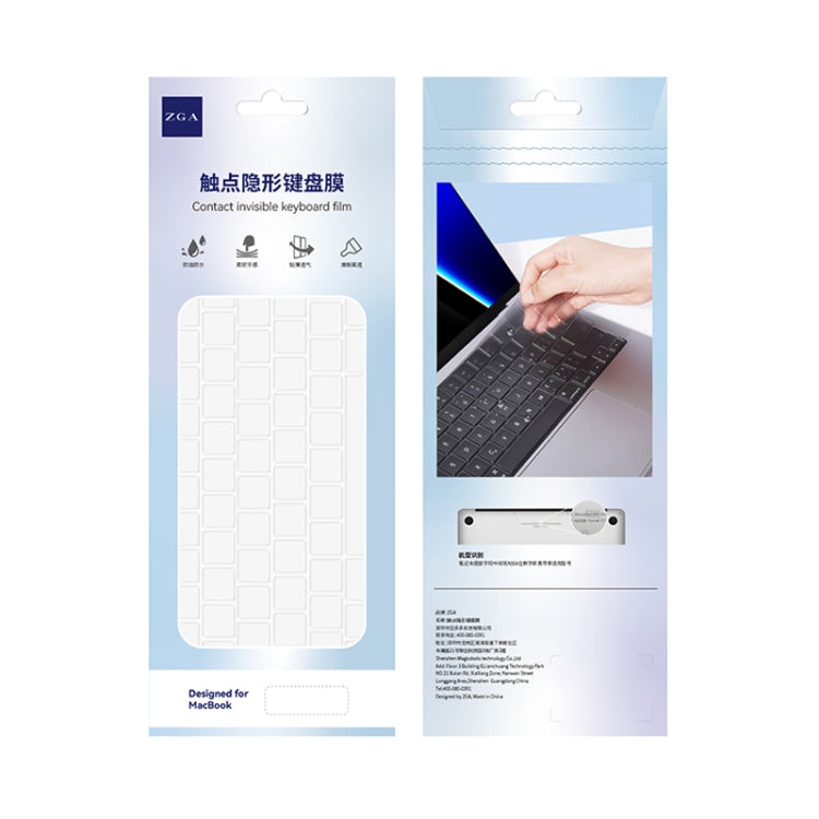 For MacBook Air 13.3 inch 2020 ZGA Contact Invisible TPU Keyboard Protective Film - Keyboard Protector by ZGA | Online Shopping UK | buy2fix