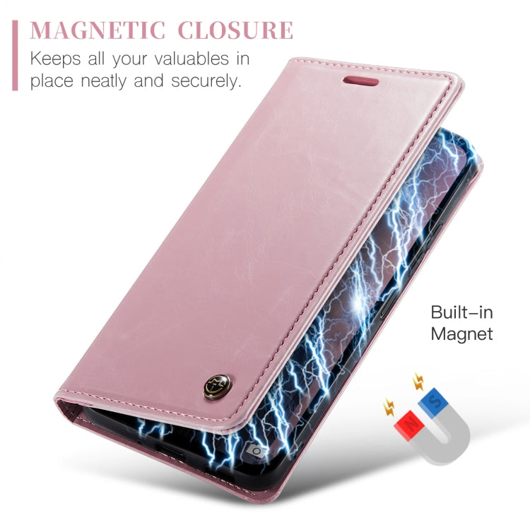 For Xiaomi Redmi Note 13 5G CaseMe 003 Crazy Horse Texture Flip Leather Phone Case(Pink) - Xiaomi Cases by CaseMe | Online Shopping UK | buy2fix