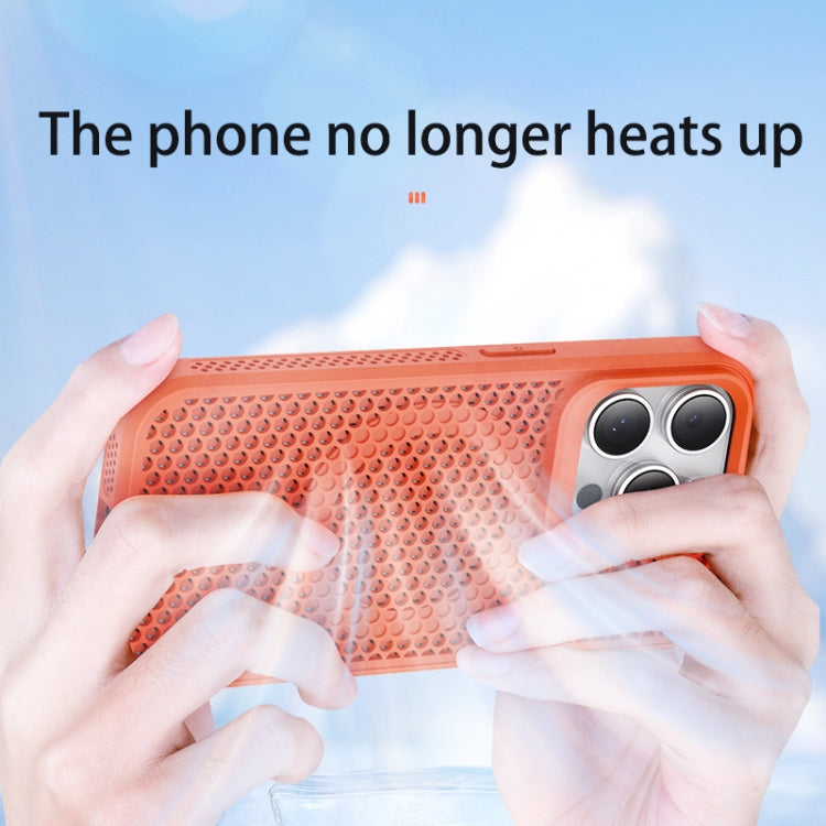 For iPhone 16 Pro MagSafe Magnetic Heat Dissipation Phone Case(Orange) - iPhone 16 Pro Cases by buy2fix | Online Shopping UK | buy2fix