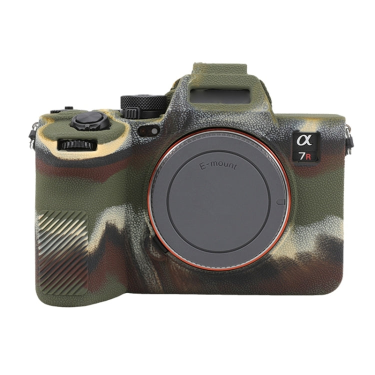 For Sony ILCE7RM5 / A7R5 Litchi Texture Soft Silicone Protective Case(Camouflage) - Protective Case by buy2fix | Online Shopping UK | buy2fix