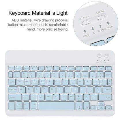 For Huawei MatePad Air 11.5 Square Button Backlight Bluetooth Keyboard Rotatable Holder Leather Case(Sky Blue) - Huawei Keyboard by buy2fix | Online Shopping UK | buy2fix