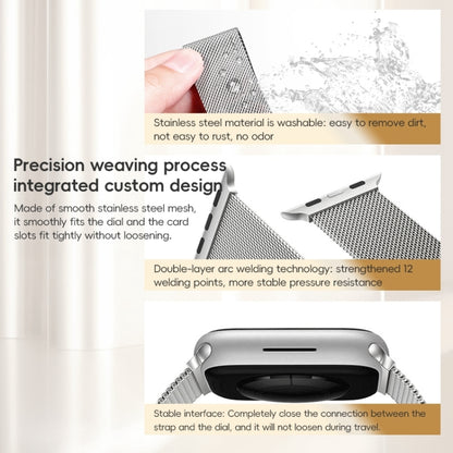 For Apple Watch SE 2023 44mm ZGA Milanese Magnetic Metal Watch Band(Silver) - Watch Bands by ZGA | Online Shopping UK | buy2fix