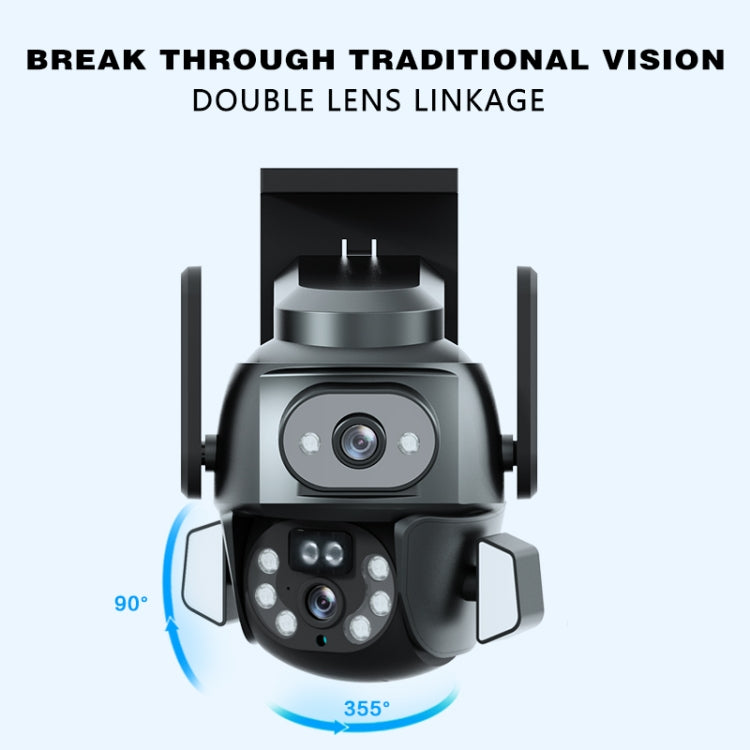 Q821 4MP Binocular Zoom Dual Light Source Outdoor IP67 Waterproof WiFi Camera(US Plug) - Dome Camera by buy2fix | Online Shopping UK | buy2fix