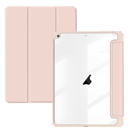 For iPad 10.2 2021/2020/2019 ZGA Tri-Fold Voltage Smart Leather Tablet Case(Pink) - More iPad Cases by ZGA | Online Shopping UK | buy2fix