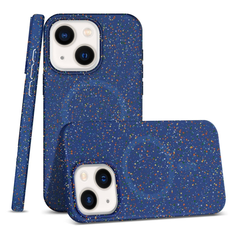 For iPhone 14 Colorful Frosted Magsafe PC Hybrid TPU Phone Case(Blue) - iPhone 14 Cases by buy2fix | Online Shopping UK | buy2fix