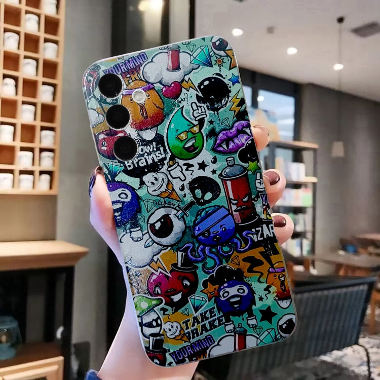 For Samsung Galaxy S23 FE 5G Colored Drawing Pattern TPU Phone Case(Graffiti) - Galaxy S23 FE 5G Cases by buy2fix | Online Shopping UK | buy2fix